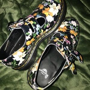 Doc martens Mary Jane floral shoes